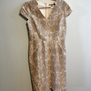 Antonio Melani MIDI Beige Dress Size 12
